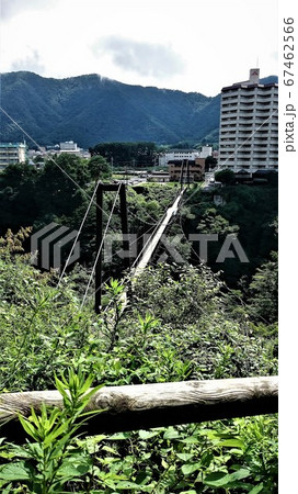 遊歩道より臨む「日光・鬼怒楯岩大吊橋」は絶景の歩道専用吊橋 67462566