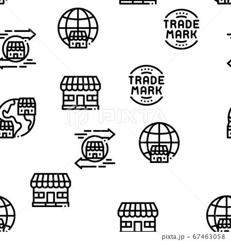Franchise Business Seamless Pattern Vector 67463058