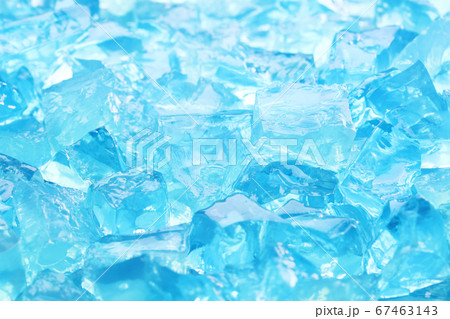 氷 テクスチャ ブルー 夏 背景の写真素材