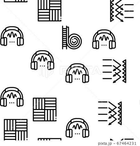 Soundproofing Building Material Icons Set Vector 67464231