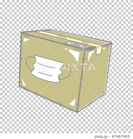 Cardboard box with mask Cardboard box with mask 67467485