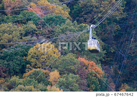 北海道　秋　有珠山ロープウェイ 67467642