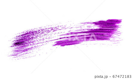 Purple lipstick swatch isolated on white background 67472183