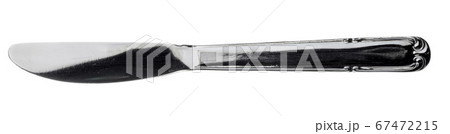 Silver knife silverware isolated on white background 67472215