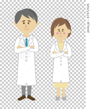 自信満々の医者イラストイメージ 67472426