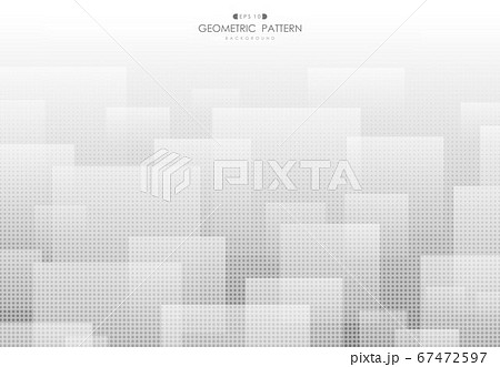 Abstract square pattern artwork of technology desigh with halftone background. 67472597