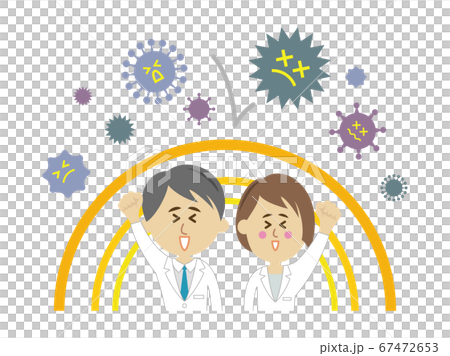ウイルス・バイ菌に強い医者のイラストイメージ 67472653