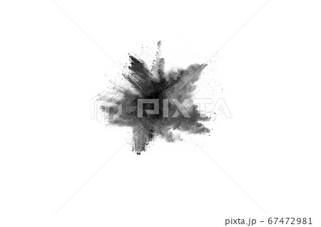 particles of charcoal on white background,abstract powder splatted on white background,Freeze motion of black powder exploding or throwing black powder. particles of charcoal on white background,abstract powder splatted on white background,Freeze motion of black powder exploding or throwing black powder. 67472981