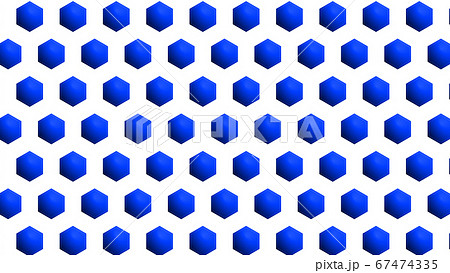 CGヘクサゴン　グラデーションの六角形 67474335