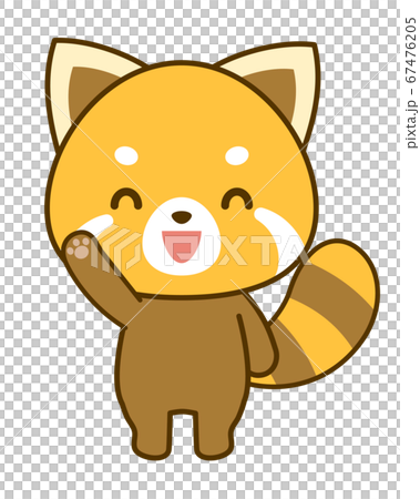 挨拶するレッサーパンダ ベクターイラスト 挨拶するレッサーパンダ ベクターイラスト 67476205