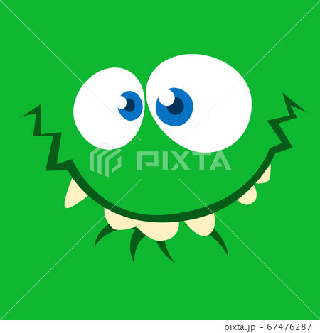 Cartoon monster face avatar. Vector Halloween illustration Cartoon monster face avatar. Vector Halloween illustration 67476287