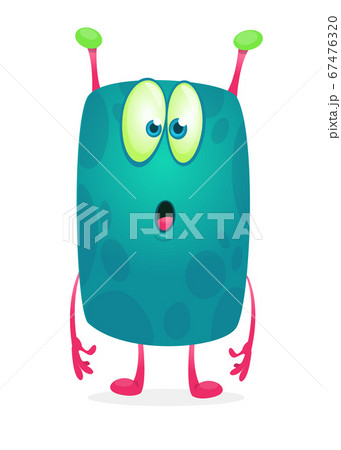 Cartoon surprised and curious monster design. Vector illustration Cartoon surprised and curious monster design. Vector illustration 67476320