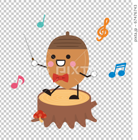 Conductor Conductor Music Acorn Acorn Autumn Illustration 67476743