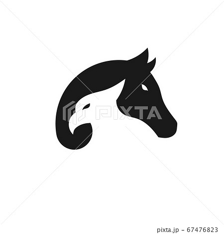creative simple eagle and horse logo vector concept 67476823