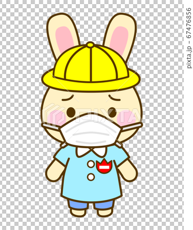 幼稚園児うさぎ　マスク 67476856