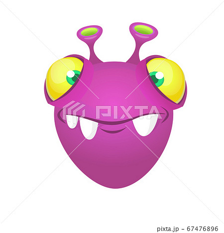 Funny cartoon monster creature. Vector character Funny cartoon monster creature. Vector character 67476896