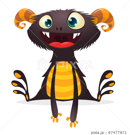 Funny cartoon monster. Vector character design. Funny cartoon monster. Vector character design. 67477871