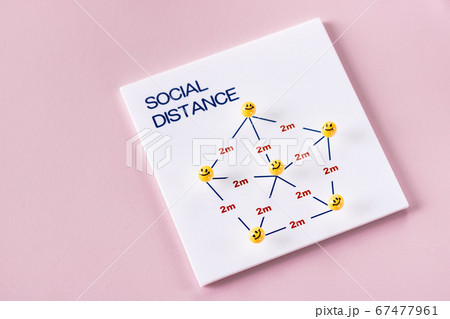 ソーシャルディスタンス社会的距離を保つ ソーシャルディスタンス社会的距離を保つ 67477961