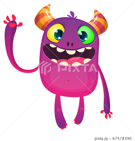 Cartoon funny monster. Halloween vector 67478390