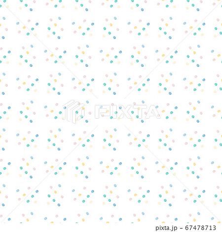 Isolated seamless pattern with polka dot. White 67478713