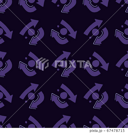 Dark tones seamless pattern with arrows symbol. 67478715
