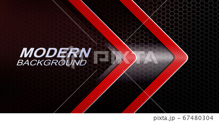 Abstract dark mesh composition, transparent arrow with glitter, textural border in red Abstract dark mesh composition, transparent arrow with glitter, textural border in red 67480304