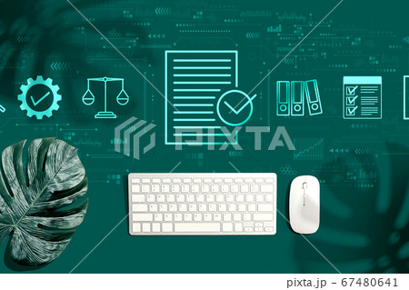 Compliance concept with a computer keyboard Compliance concept with a computer keyboard 67480641