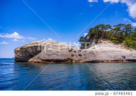（静岡県）堂ヶ島・洞窟巡り　船上から見る堂ヶ島 67483461
