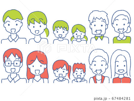 家族 一家 笑顔 ポジティブ 家族 一家 笑顔 ポジティブ 67484281