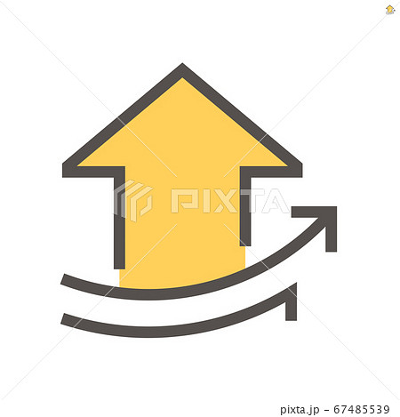 Home and increase graph vector icon design, 48X48 Home and increase graph vector icon design, 48X48 67485539