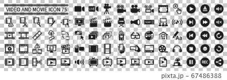 動画と映画に関連したアイコンセット 動画と映画に関連したアイコンセット 67486388