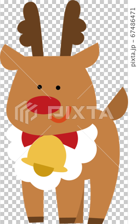 にっこりしたトナカイ 67486471