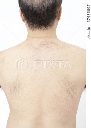 中年男性の背中 中年男性の背中 67486897