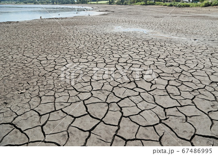 枯れた湖の底 67486995