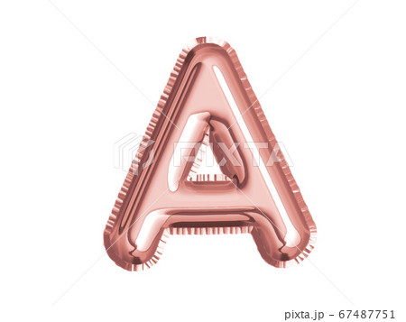 The rose gold pink alphabet A air balloon decoration for baby shower birthday celebrate party 67487751