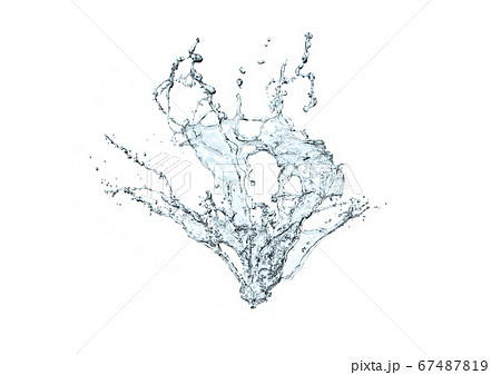 水しぶきの3Dイラスト 67487819