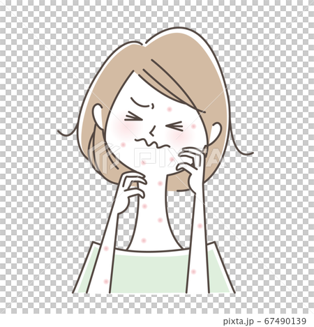 過敏的癢女人 67490139