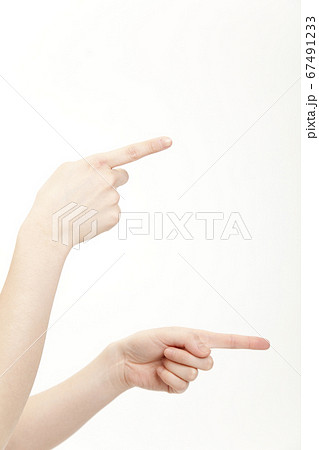 指差しの写真素材