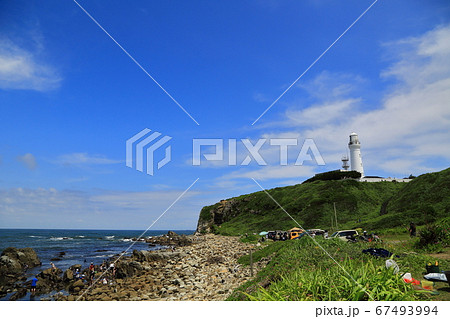 千葉県 銚子市 犬吠埼灯台の写真素材