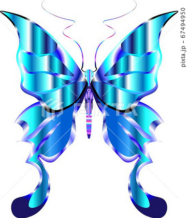 幻想蝶のイラスト素材