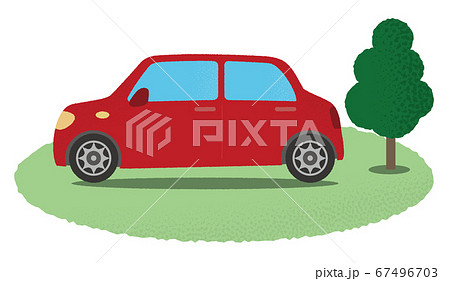 赤い自動車のベクターイラスト 赤い自動車のベクターイラスト 67496703