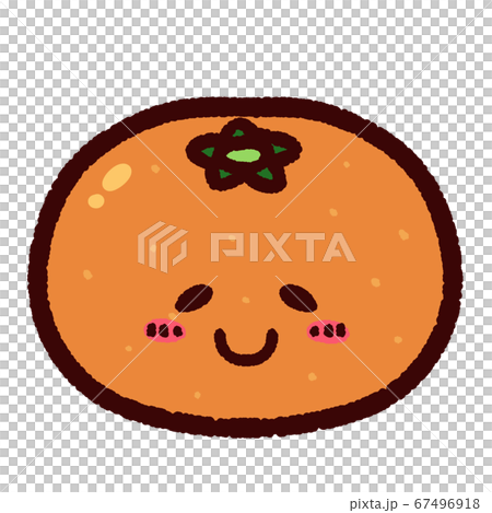 かわいいミカンのキャラクター 67496918