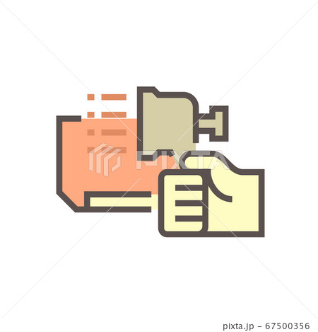 Air conditioner service and technician vector icon 67500356
