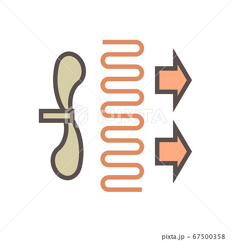 Air conditioner service and technician vector icon 67500358