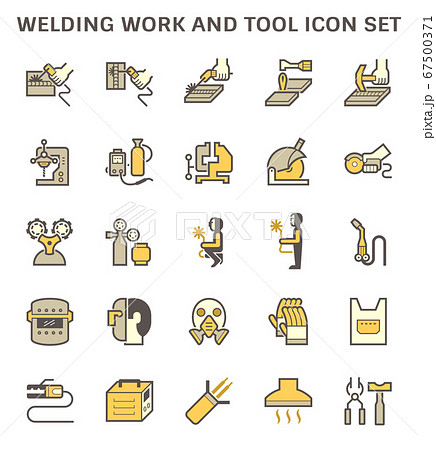 Welding work and tool such as welding torch, gas 67500371