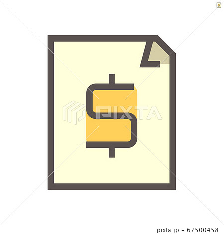 Financial document vector icon design, 48X48 pixel 67500458
