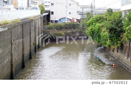 相鉄線　西横浜駅近くの川 67502012