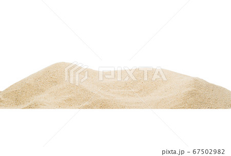 Pile sand dune isolated on white Pile sand dune isolated on white 67502982
