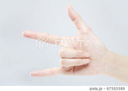 アロハポーズの写真素材