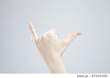 アロハポーズの写真素材